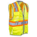 Unisex High Visibility Green Pocketed Vest